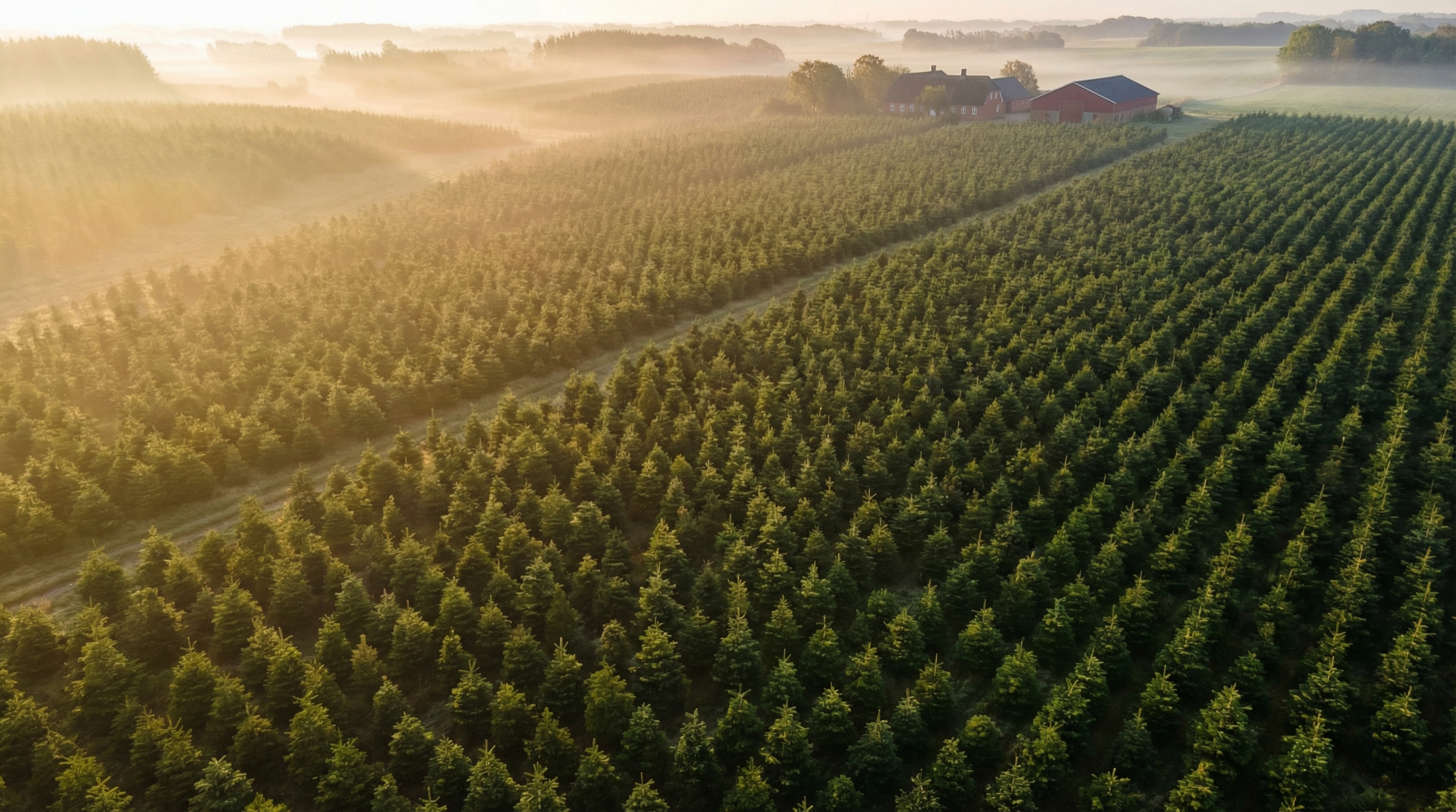Danish Christmas tree plantation