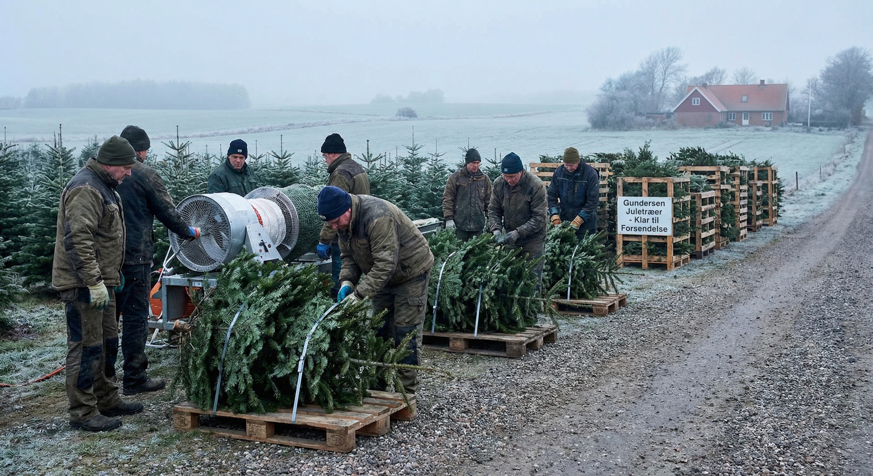 Production team at work